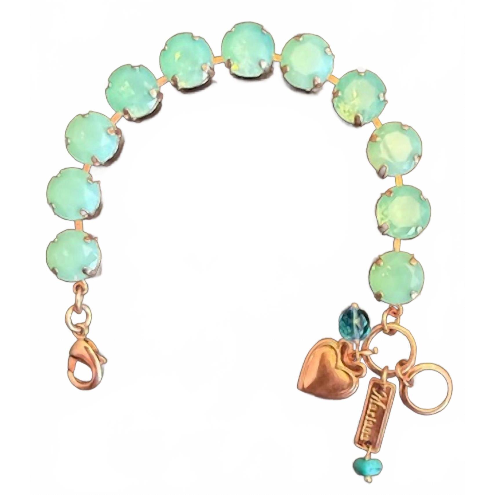New Mariana Women's Aqua Crystal Bracelet In Blue